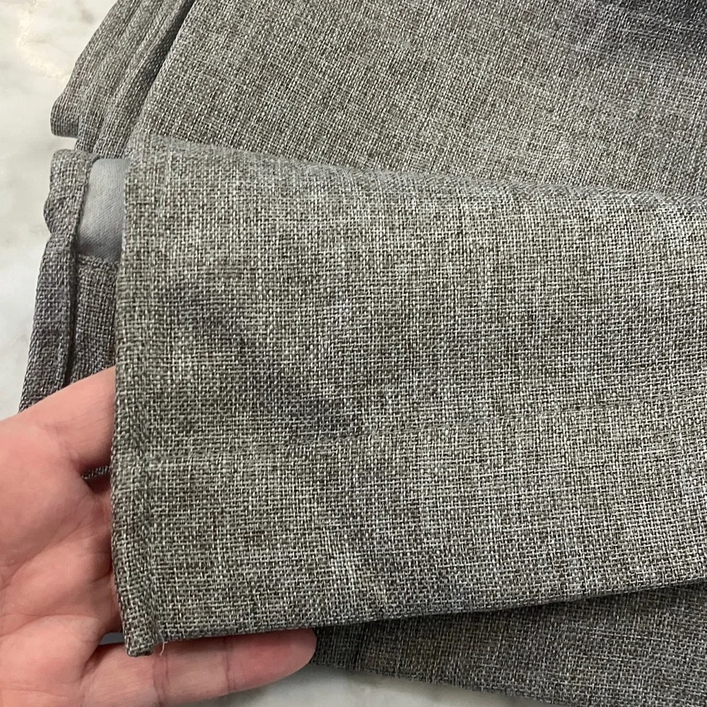 Set of 2 Grey window Curtains about 3ft by 7 ft with grommets.  rod hanging